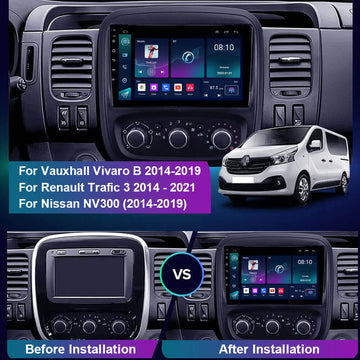 ESSGOO | Car Stereo For 2014-2019 Opel Vivaro B, Wireless Carplay&Android Auto With Steering Wheel Controls - 0