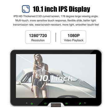 ESSGOO AR1001 | Single Din Pulley Type Car Radio System Auto Stereo MP5 Player Sat Nav FM DAB Bluetooth - 0