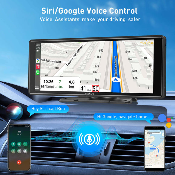 TS0001 10.26"Portable Wireless Carplay&Android Auto, Support Multiple Wireless Transmissions