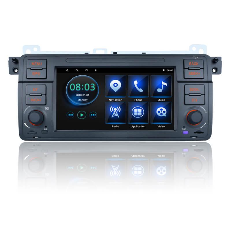 Para BMW 323 325 330 M3 Radio Upgrade E46 1999-2005 Serie 3, reemplazo de  navegación estéreo Android, control del volante, pantalla táctil IPS 1280 x