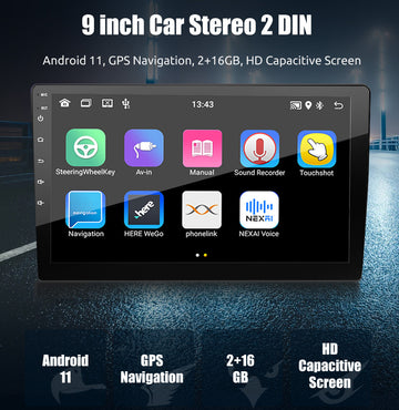 Android Car Radio Support Alcohol Testing & WiFi Multimedia Video Player Stereo GPS Bluetooth Audio - 0