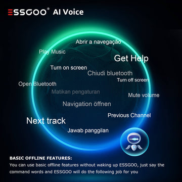 ESSGOO Car AI Voice Activation Code For Android Stereo,Advanced Version, Fully Functional Unlocked - 0