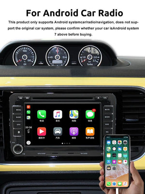 ESSGOO Wired Carplay/Android Auto Radio Screen Smart Link For Iphone 5 IOS 8 above Siri Voice Control Call GPS Navigation - | TRANSFORM, STARTS HERE | Easy . Economic . Energetic