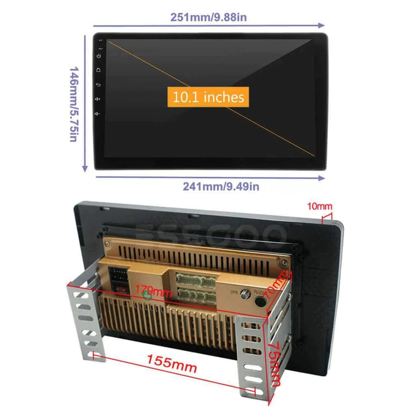double din cd player with backup camera