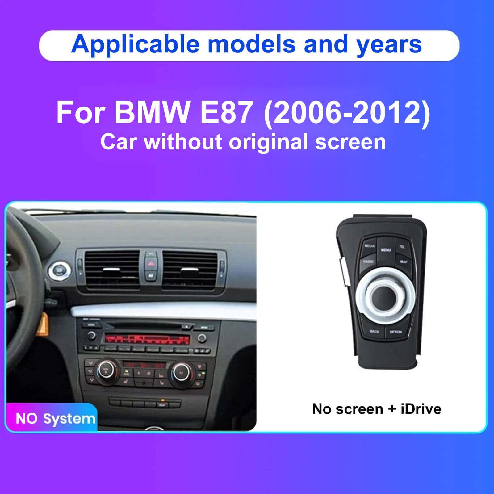 ESSGOO LZ0001 | Linux System, 10.25-inch IPS Touchscreen - For BMW 1 Series E81 E82 E87 E88, Bluetooth 5.2, Apple CarPlay & Android Auto