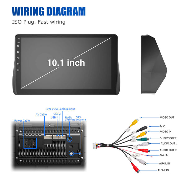 ESSGOO | Car Stereo For 2008-2013 8th generation Accord, Wireless Carplay&Android Auto With Steering Wheel Controls