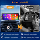 E42 8.1" Portable Wireless CarPlay & Android Auto, 4K Dual Cameras, Siri Assistant, FM, Applicable To Most Models-12