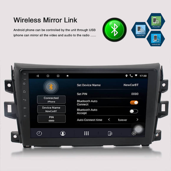 ESSGOO | Bluetooth Car Stereo for 2017-2023 Nissan Navara Models With Steering Wheel Controls