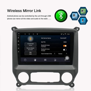 ESSGOO | Bluetooth Car Stereo For 2014-2018 Silverado, Wireless Carplay&Android Auto With Steering Wheel Controls