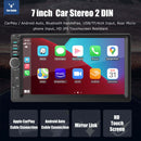 ESSGOO Double Din 7018 Carplay Autoradio Bluetooth USB TF AUX MP5 Player 7inch Car Radio Stereo IPS Touch Screen-1