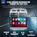 ESSGOO | Bluetooth Car Stereo For 2007-2013 Peugeot, Wireless Carplay&Android Auto With Steering Wheel Controls-2