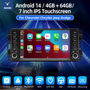 ESSGOO AR7001 | MP5 Android14, 7-inch IPS Touchscreen - For Chevrolet, Chrysler, Jeep, Dodge, Bluetooth 4.1 Apple CarPlay & Android Auto FM RDS-1