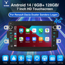 ESSGOO AR7001 MP5 | Android 14 7-inch HD Touchscreen - For Renault Dacia, Bluetooth 5.4, Apple CarPlay & Android Auto, FM RDS-1