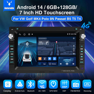 ESSGOO AR7001 | 7 Inch - For Golf 4 (Volkswagen Lingyu) Bluetooth Car Audio, Bluetooth 5.0 Wireless Carplay & Android Auto