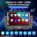 ESSGOO AR7001 MP5 | Android 14 7-inch IPS Touchscreen - For Fiat 500 2016-2019, Bluetooth 5.0, Wireless Apple CarPlay & Wireless Android Auto, FM RDS-1