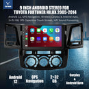 ESSGOO | Bluetooth Car Stereo For 05-14 Toyota Hilux, Wireless Carplay&Android Auto With Steering Wheel Controls-1