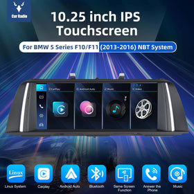 ESSGOO LZ0001 | NBT System, 10.25-inch IPS Touchscreen - For BMW 5 Series F10/F11, Bluetooth 5.2, Apple CarPlay & Android Auto