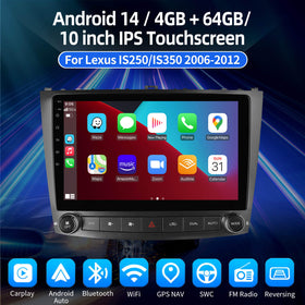 ESSGOO AR1001 | Android14 10-inch HD IPS Touchscreen - For Lexus IS250/IS350 2006-2012, MP5 Bluetooth 4.1 CarPlay & Android Auto