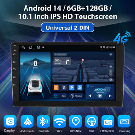 ESSGOO 2Din MP5 AR1001 10.1Inch QLED display, Wireless CarPlay & Android Auto Display, Mirror Link, Bluetooth5.0, Compatible with Various Vehicle Models