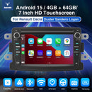 ESSGOO MP5 AR7001 | Android 15, 7-inch HD Touchscreen - For Renault Dacia, Bluetooth 4.1, Wireless Apple CarPlay & Wireless Android Auto, FM RDS-1