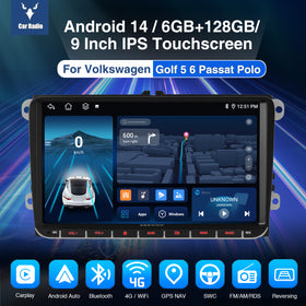 ESSGOO AR9002 | 9-Inch Android 14 In-Car Multimedia Player, Bluetooth 5.0, FM/AM/RDS, Apple CarPlay & Android Auto For Volkswagen
