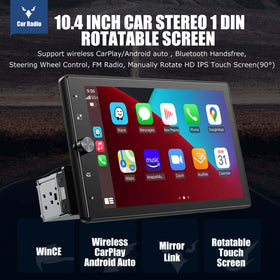 ESSGOO | FS0002 Wireless CarPlay & Android Auto Bluetooth 4.2 10.4'' Touchscreen Multifunction Car Player