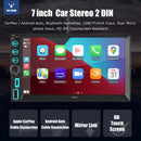 ESSGOO MP5 F770W | 2 DIN, 7-inch HD IPS Touchscreen Car Stereo, Bluetooth 5.1, Wired Apple CarPlay & Wired Android Auto, FM USB-1