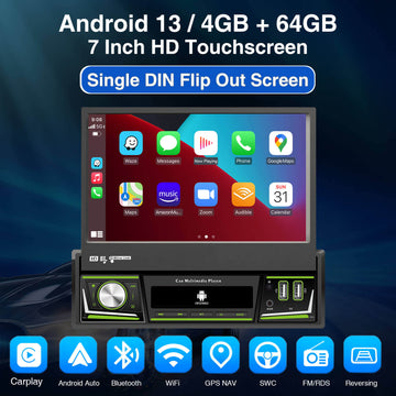 ESSGOO 1 Din AR7006 Carplay Autoradio Bluetooth AM RDS MP5 Player 7inch Car Radio Stereo IPS Touch Screen