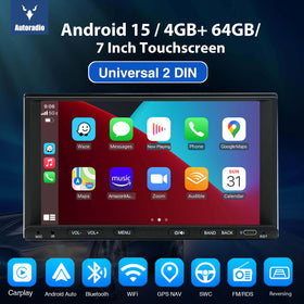 ESSGOO MP5 AR7001 | 2 DIN, 7-inch HD IPS Touchscreen Car Stereo, Bluetooth WiFi, CarPlay & Android Auto, FM
