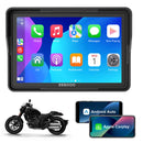 ESSGOO 550CP 5" Waterproof Motorcycle GPS with Wireless CarPlay/Android Auto & Helmet Bluetooth-1