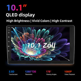 ESSGOO 2Din MP5 AR1001 10.1Inch QLED display, Wireless CarPlay & Android Auto Display, Mirror Link, Bluetooth5.0, Compatible with Various Vehicle Models - 0