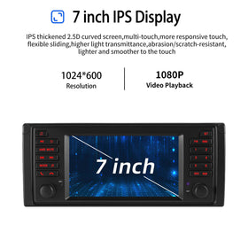 ESSGOO AR7001 | MP5 Android14, 7-inch HD Touchscreen - For BMW E53, Bluetooth 4.1 Apple CarPlay & Android Auto - 0