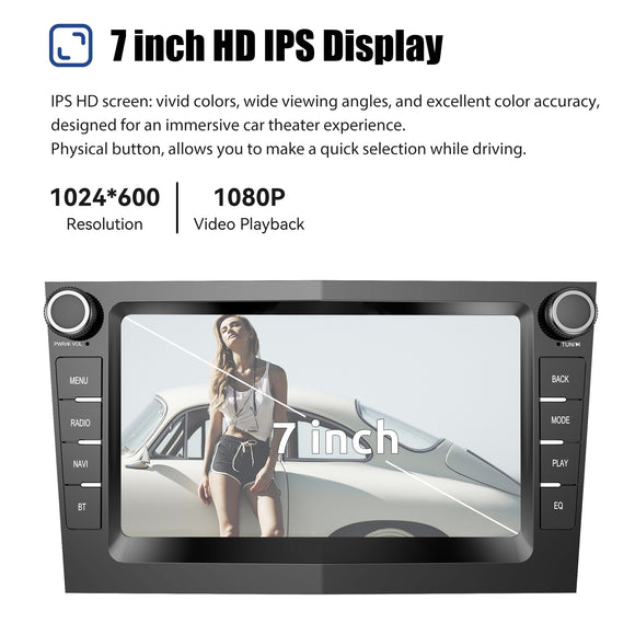 MP5 AZ0001 | Android 16 7-inch HD Touchscreen - For Vauxhall Astra Corsa Zafira Meriva Vectra