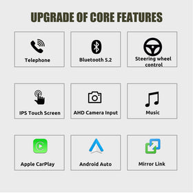 ESSGOO LZ0001 | Single system 10.25-inch IPS Touchscreen - For BMW 3er E90 E91 (2006-2011), Bluetooth 5.2, Apple CarPlay & Android Auto - 0