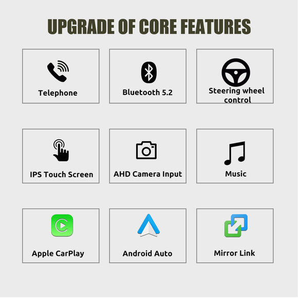 ESSGOO LZ0001 | Single system 10.25-inch IPS Touchscreen - For BMW 3er E90 E91 (2006-2011), Bluetooth 5.2, Apple CarPlay & Android Auto