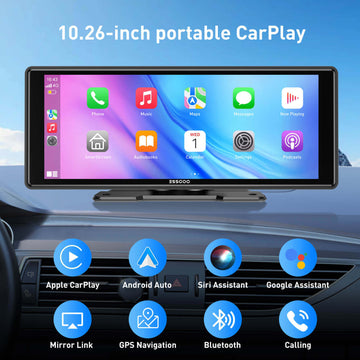 TS0001 10.26"Portable Wireless Carplay&Android Auto, Support Multiple Wireless Transmissions - 0