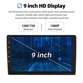 ESSGOO AR9001 MP5 | 2 DIN Android 15 9-inch IPS Touchscreen, Bluetooth 4.1, Apple CarPlay & Android Auto, FM RDS - 0
