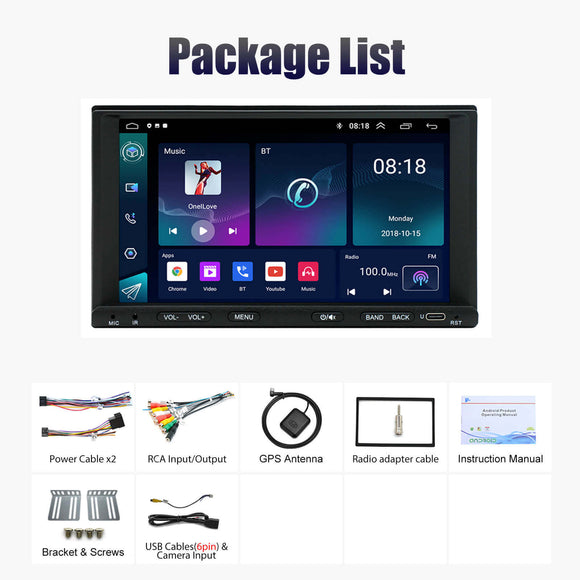 ESSGOO MP5 AR7001 | 2 DIN, 7-inch HD IPS Touchscreen Car Stereo, Bluetooth WiFi, CarPlay & Android Auto, FM