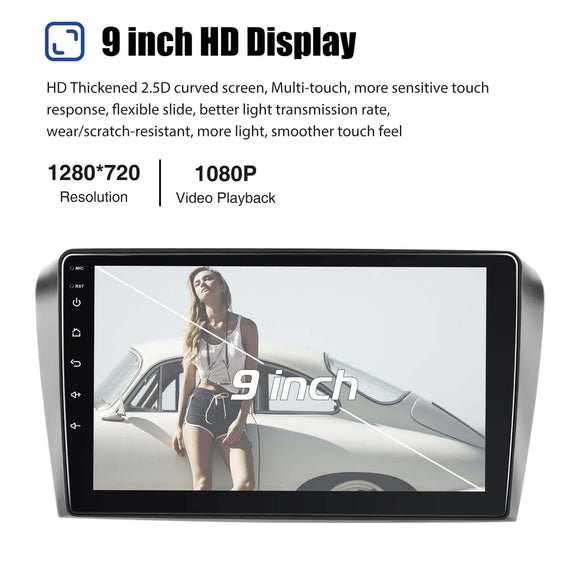 ESSGOO AR9001 | Bluetooth Car Stereo For 2004-2009 Mazda 3, Wireless Carplay & Android Auto With FM Radio Bluetooth WIFI GPS