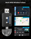 ESSGOO Wireless Carplay Adapter para Android Cars Stereo, Plug and Play Converter Sync iPhone-3