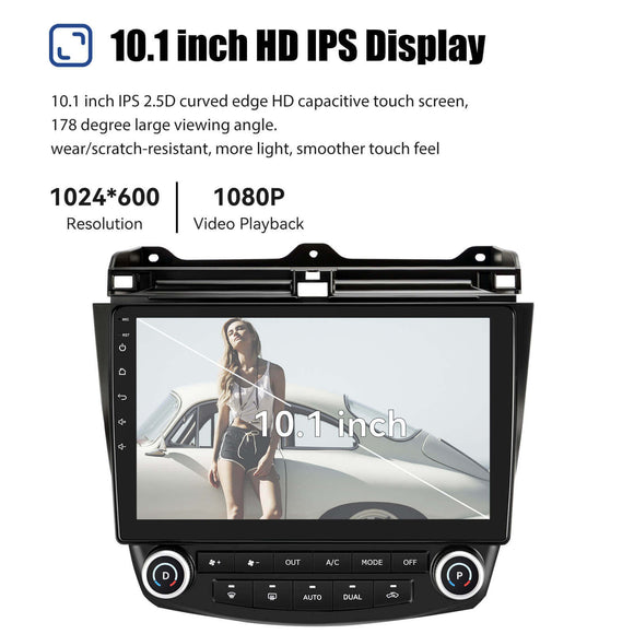 ESSGOO | Car Stereo For 2003-2007 Honda Accord, Wireless Carplay&Android Auto With Steering Wheel Controls