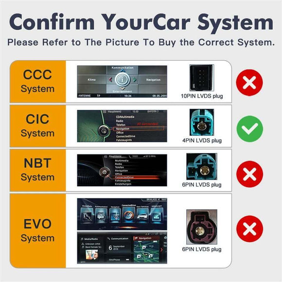 ESSGOO LZ0001 | Original & Android Dual System, 10.25 Inch IPS Touchscreen - For BMW F10, Bluetooth 5.0, Apple CarPlay & Android Auto, FM RDS