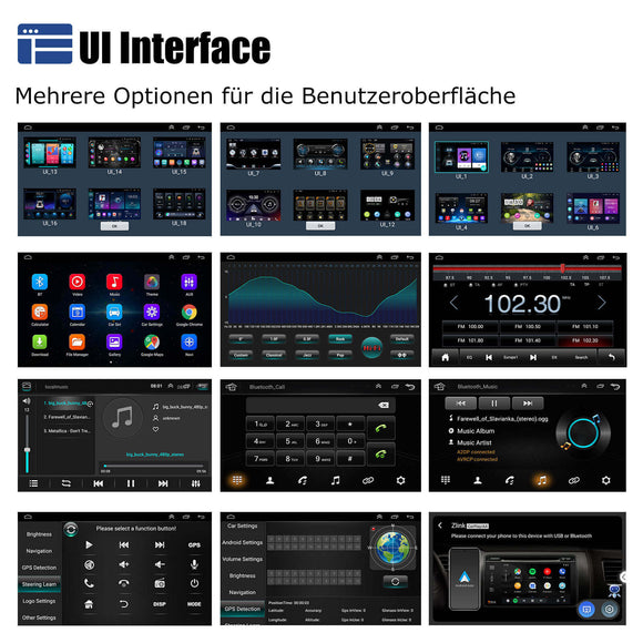 ESSGOO | Bluetooth Car Stereo For 2007-2013 Peugeot, Wireless Carplay&Android Auto With Steering Wheel Controls