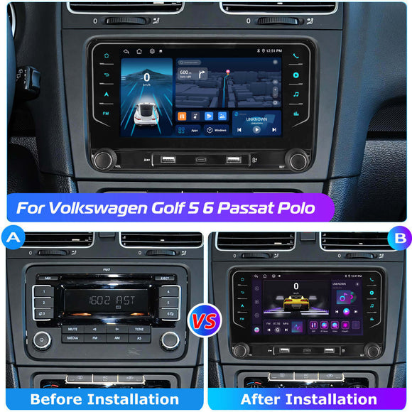 ESSGOO AR7002 | 7 Inch IPS Touchscreen, MP5 Bluetooth 5.0 Apple CarPlay & Android Auto, FM/AM/RDS