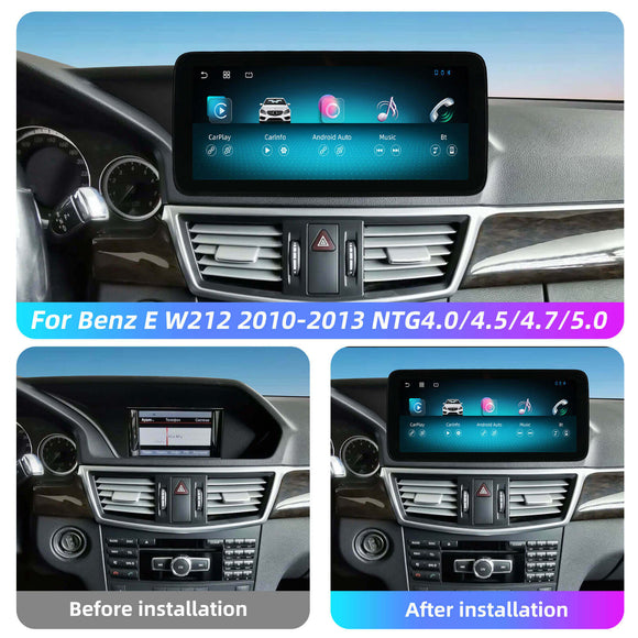 ESSGOO LZ0001 | Dual System, 10.25-inch IPS Touchscreen - For Benz E W212 2010-2013, Bluetooth 5.2, Apple CarPlay & Android Auto