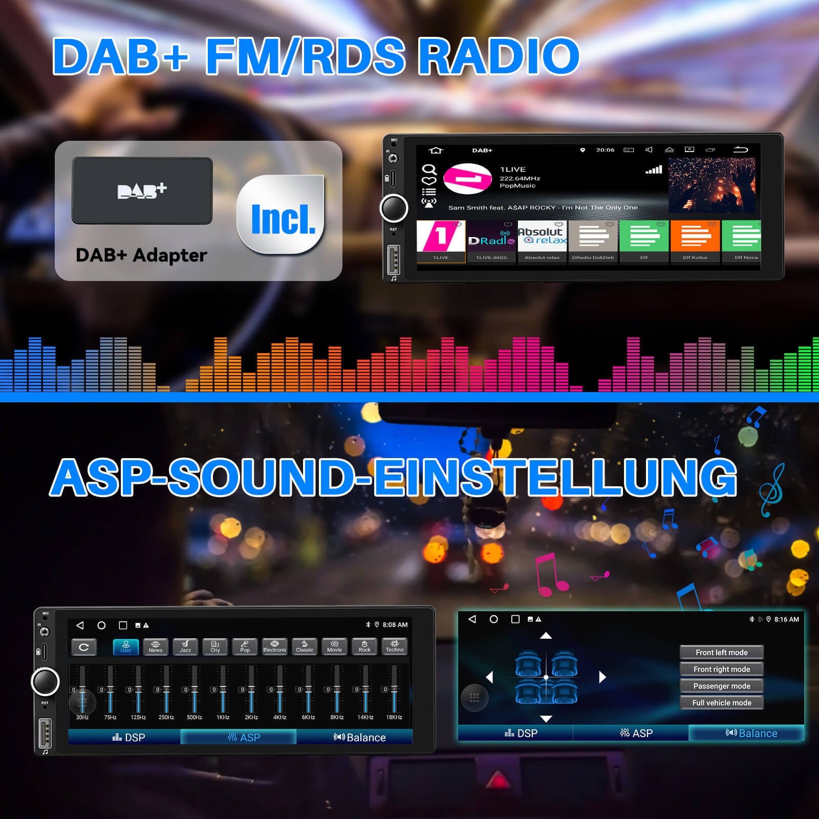 TS0002 6.86 Inch | Audio Systems Multimedia Car Stereo Single Din