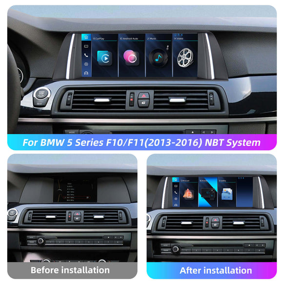 ESSGOO LZ0001 | NBT System, 10.25-inch IPS Touchscreen - For BMW 5 Series F10/F11, Bluetooth 5.2, Apple CarPlay & Android Auto