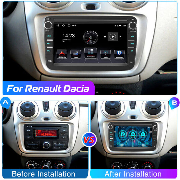 ESSGOO MP5 AR7001 | Android 15, 7-inch HD Touchscreen - For Renault Dacia, Bluetooth 4.1, Wireless Apple CarPlay & Wireless Android Auto, FM RDS