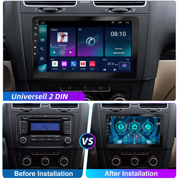 ESSGOO AR1001 MP5 | 2 DIN Android 15 10-inch IPS Touchscreen, Bluetooth 4.1, Apple CarPlay & Android Auto, FM RDS, AI Voice control (powerd by chatGPT)