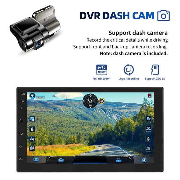 ESSGOO 2Din MP5 AR7001 7 Inch IPS Touchscreen Wireless CarPlay & Android Auto Display, Mirror Link, Bluetooth5.0, Compatible with Various Vehicle Models